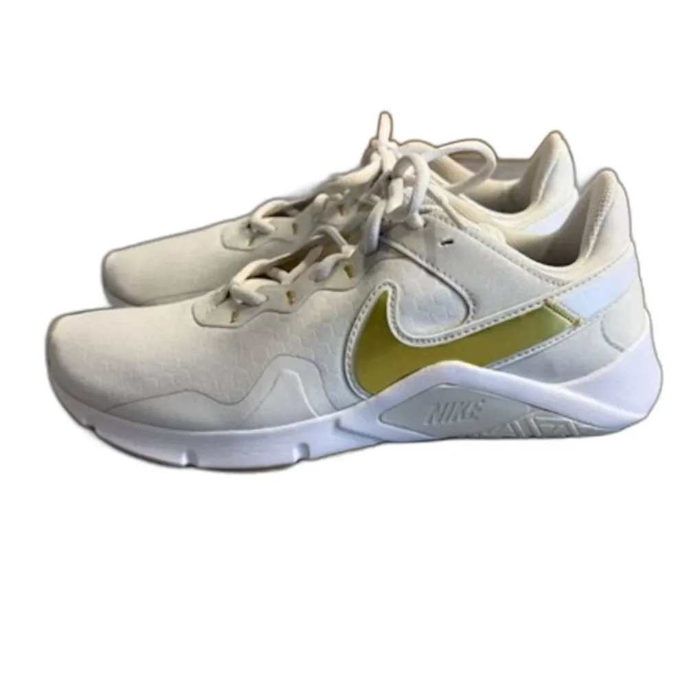 Nike Legend Essential 2 Womens 8.5 Platinum Tint Gold Training Shoes CQ9545-010